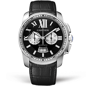 Копия часов Cartier Calibre de Cartier Chronograph 42 W7100060