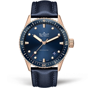 Копия часов Blancpain Fifty Fathoms Bathyscaphe 5000-36S40-O52A
