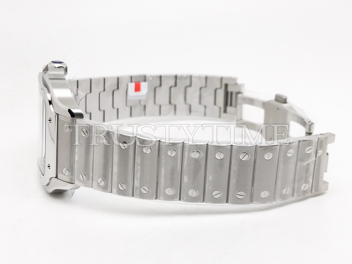 Копия часов Cartier Santos de Cartier Large Skeleton 40mm WHSA0015