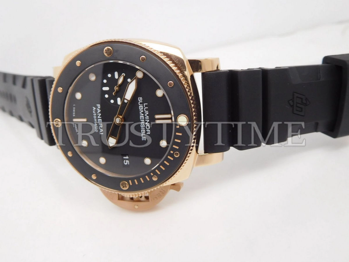 Копия часов Panerai Luminor Submersible 1950 3 Days Automatic Oro Rosso 42mm PAM00684