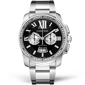 Копия часов Cartier Calibre de Cartier Chronograph 42 W7100061