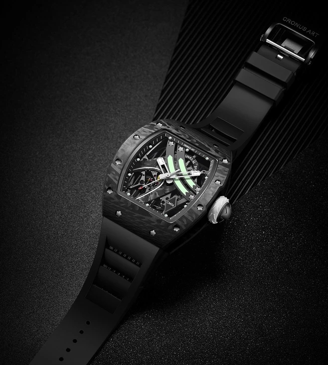 Копия часов CronusArt NTPT Carbon Fiber Watch CM06-B