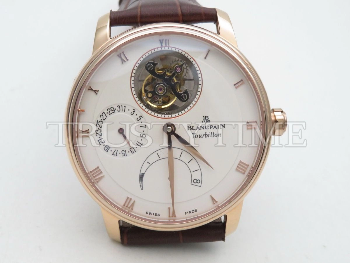 Копия часов Blancpain Villeret Complicated Tourbillon 6025-3642-55B