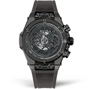 Копия часов Hublot Big Bang Unico All Black Sapphire 45mm 411.JB.4901.RT