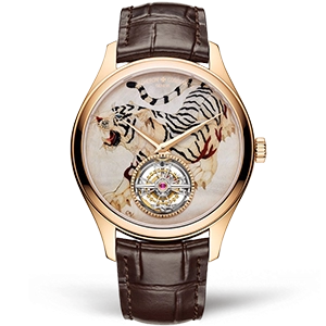 Копия часов Vacheron Constantin Métiers d'Art Ode to the four Guardians “White Tiger” 6040C/000R-155C