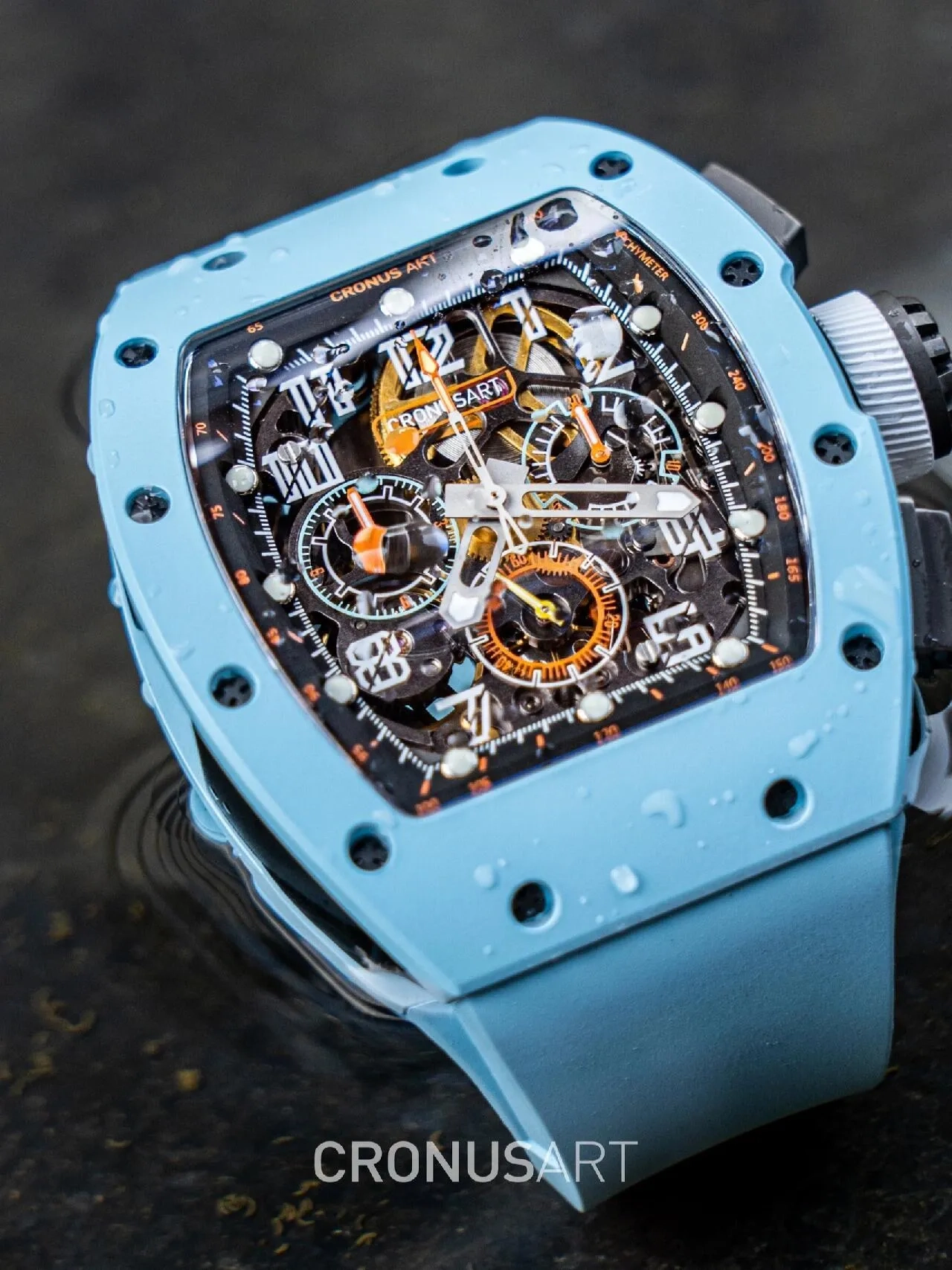 Копия часов CronusArt Carbon Watch CM09-015