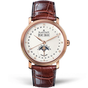 Копия часов Blancpain Villeret Quantième Complet 6263-3642-55A