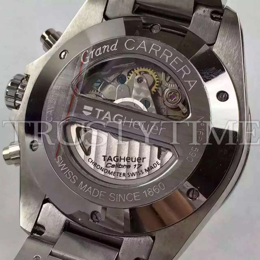 Копия часов Tag Heuer Grand Carrera Calibre 17 RS 43mm CAV511A.BA0902