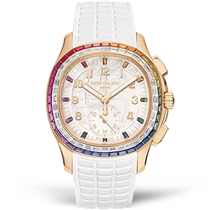 Копия часов Patek Philippe Aquanaut Luce "Rainbow" Chronograph Joaillerie 7968/300R-001