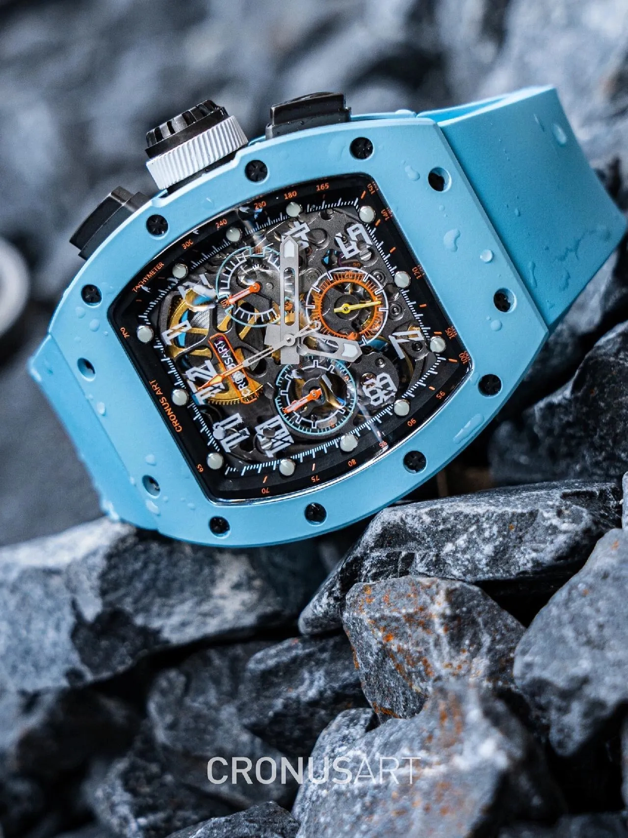 Копия часов CronusArt Carbon Watch CM09-015