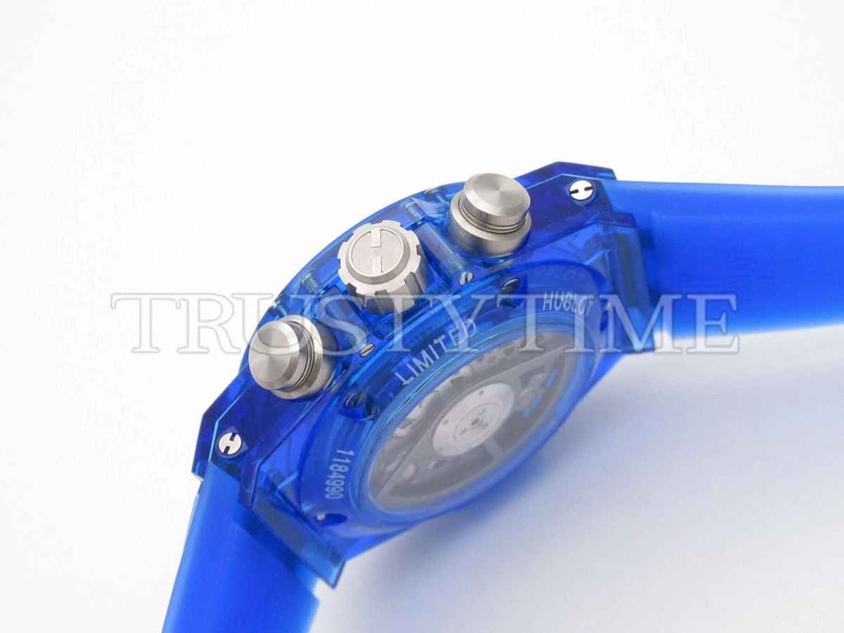 Копия часов Hublot Big Bang Unico Blue Sapphire 45mm 411.JL.4809.RT