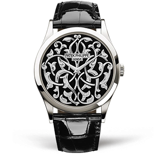 Копия часов Patek Philippe Calatrava Volutes & Arabesques 38mm 5088-100P-001