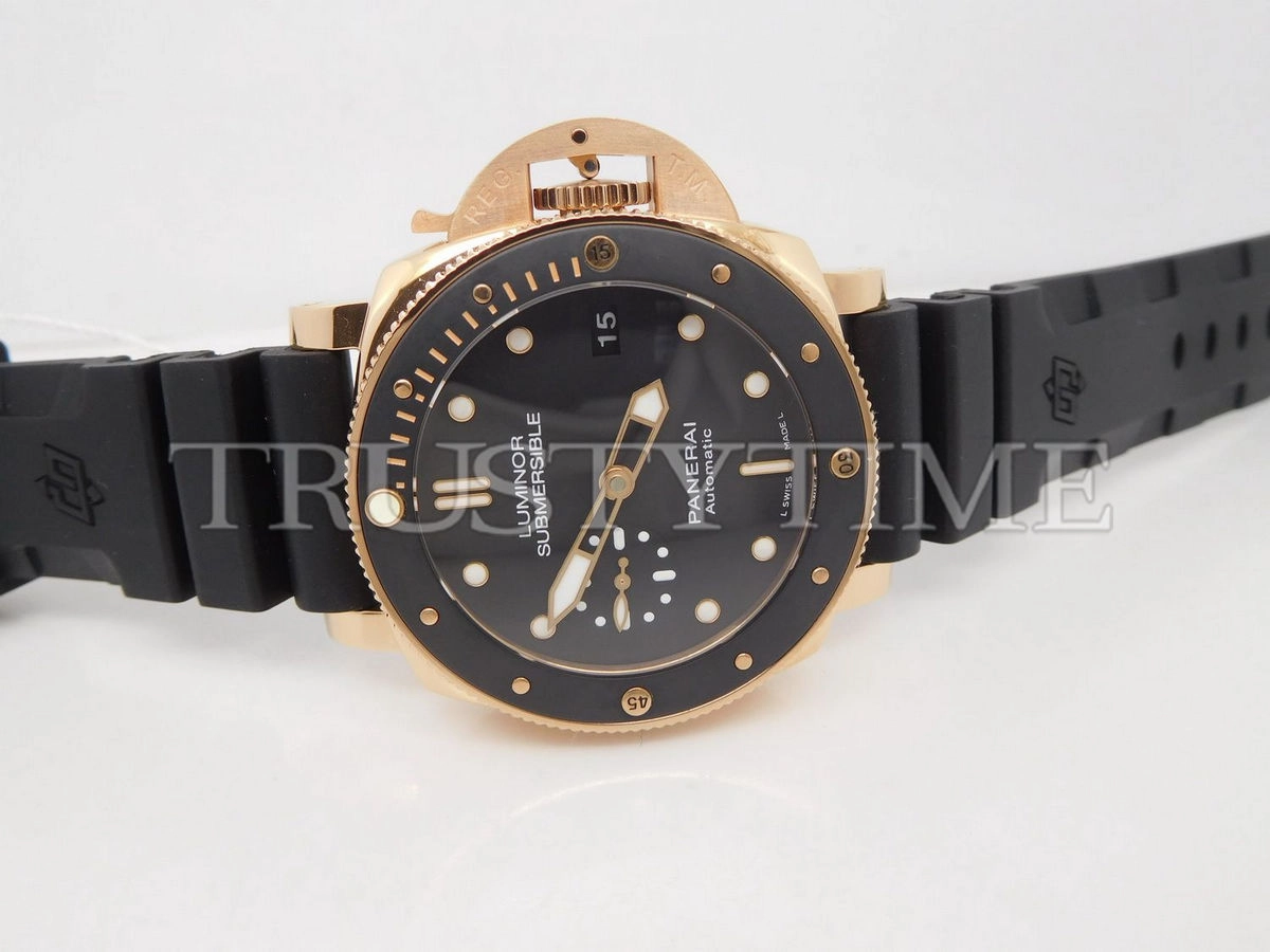 Копия часов Panerai Luminor Submersible 1950 3 Days Automatic Oro Rosso 42mm PAM00684