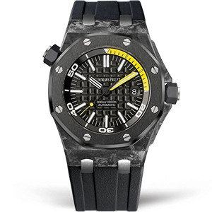 Копия часов Audemars Piguet Royal Oak Offshore Diver Forged Carbon 15706AU.OO.A002CA.01
