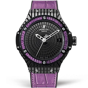 Копия часов Hublot Big Bang Tutti Frutti Purple Caviar 346.CD.1800.LR.1905