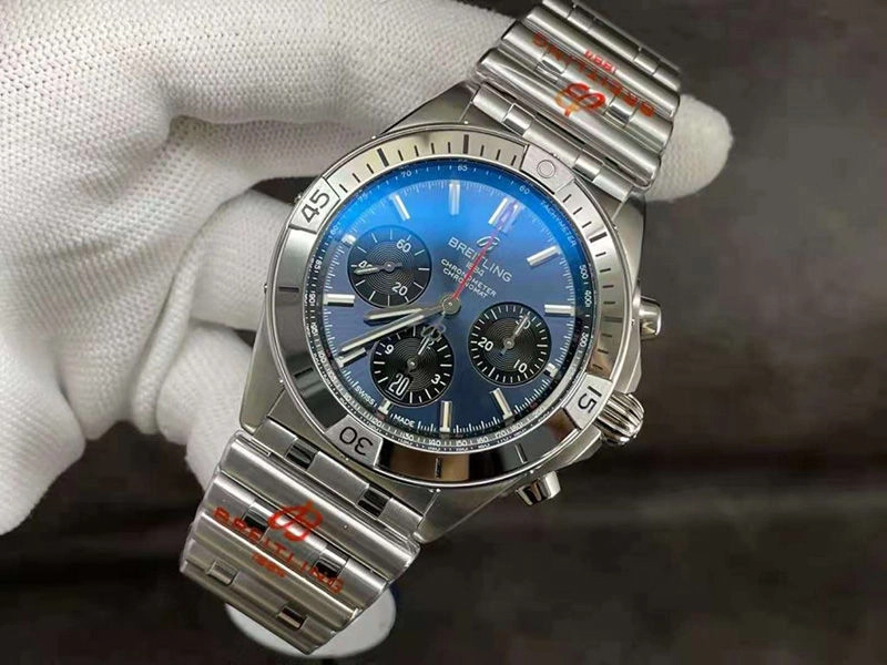 Копия Breitling Chronomat B01 Синий циферблат Копия Breitling Chronomat B01 Синий циферблат
